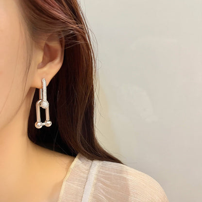 [Ornora Jewelry]HARDWEAR DROP DIAMONDS EARRINGS