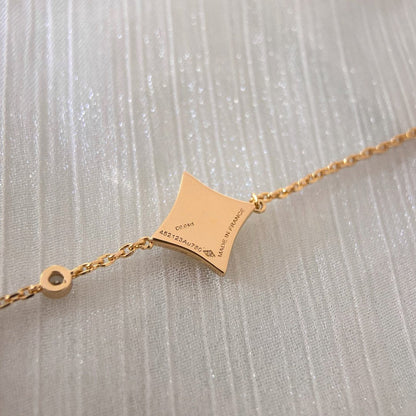 [Ornora Jewelry]COLOR STAR PINK GOLD DIAMOND BRACELET