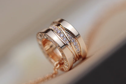 [OrnoraJewelry]ZERO 1 PINK GOLD DIAMOND NECKLACE