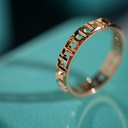 [Ornora Jewelry]T TRUE 3.5MM PINK GOLD RING