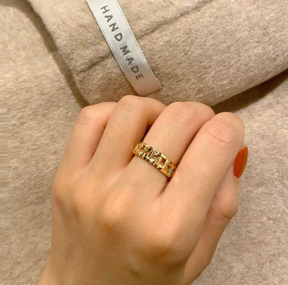 [Ornora Jewelry]T TRUE 3.5MM PINK GOLD RING