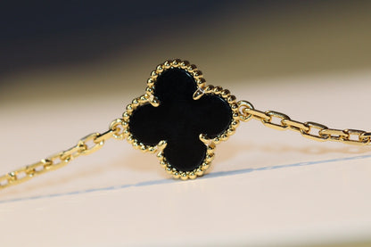 [OrnoraJewelry]CLOVER 20 MOTIFS ONYX ROSE GOLD