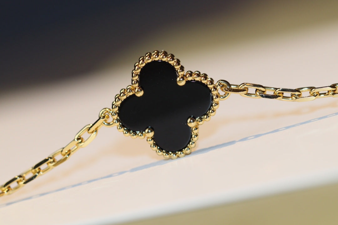 [OrnoraJewelry]CLOVER 20 MOTIFS ONYX ROSE GOLD