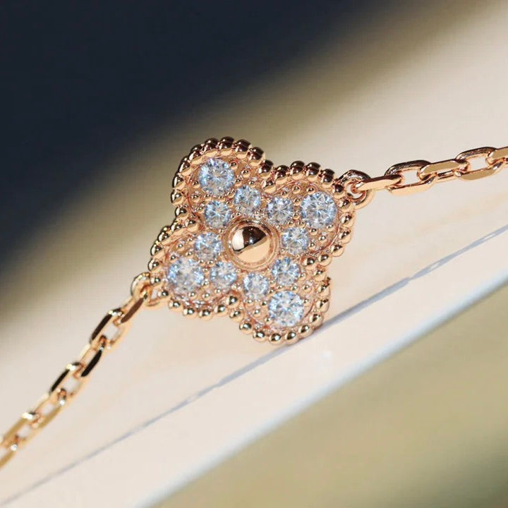 [Ornora Jewelry]CLOVER 20 MOTIFS LASER DIAMOND NECKLACE