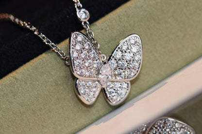 [OrnoraJewelry]BUTTERFLY DIAMOND NECKLACE