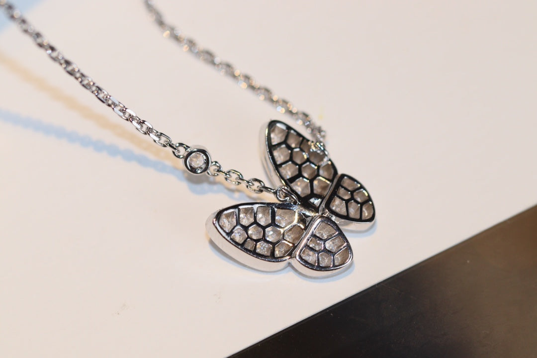 [OrnoraJewelry]BUTTERFLY DIAMOND NECKLACE