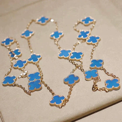 [OrnoraJewelry]CLOVER 20 MOTIFS TURQUOISE GOLD