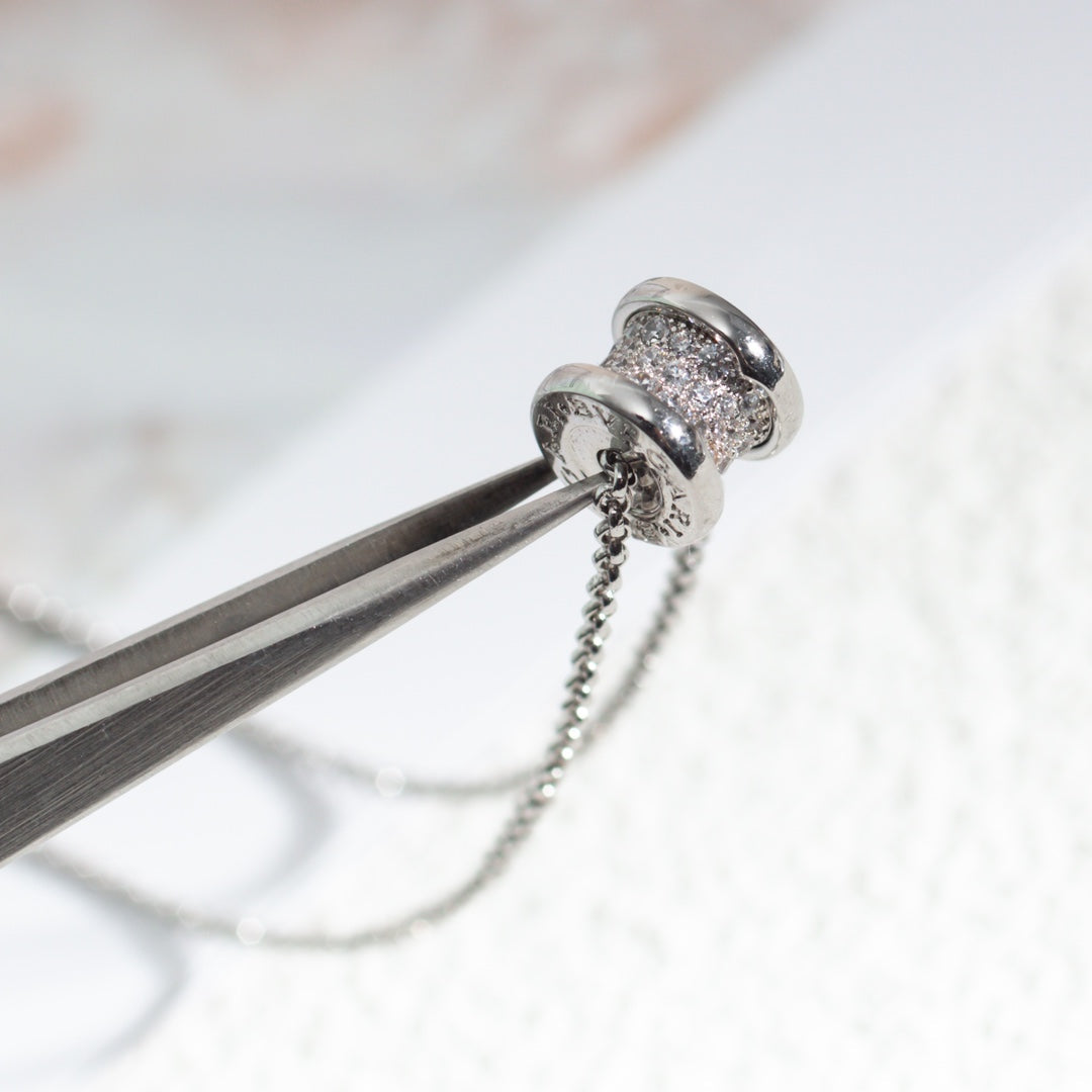 [OrnoraJewelry]ZERO 1 SILVER DIAMOND NECKLACE