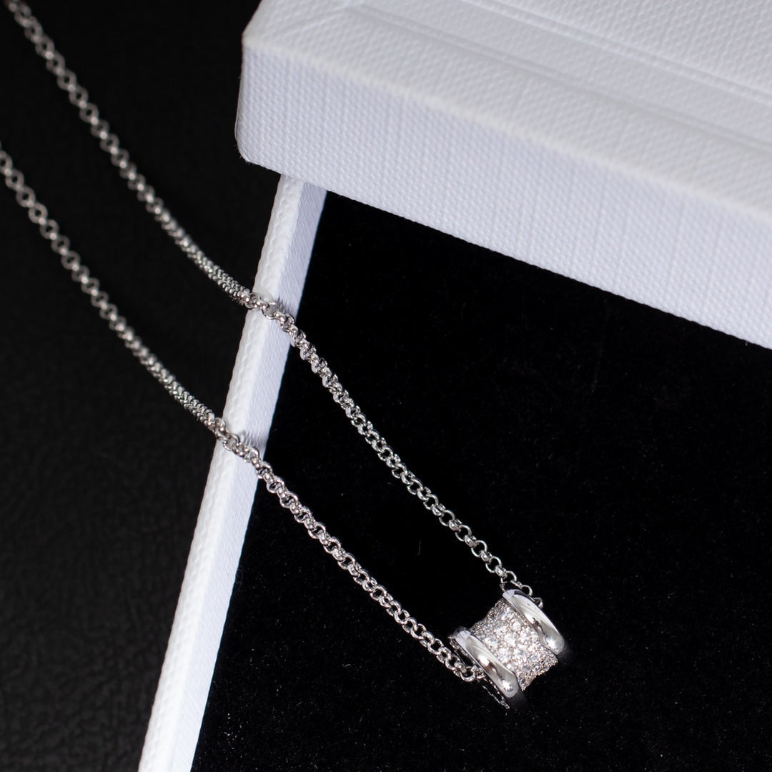 [OrnoraJewelry]ZERO 1 SILVER DIAMOND NECKLACE