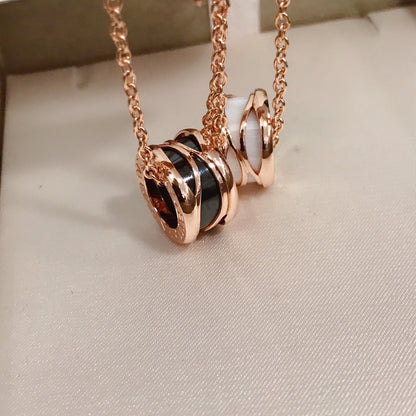 [OrnoraJewelry]ZERO 1 FOUR BAND PINK GOLD CERAMIC