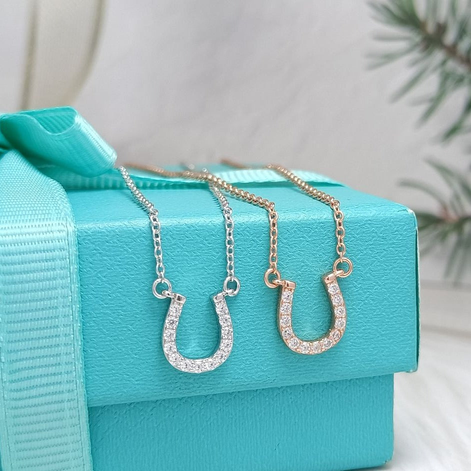 [Ornora Jewelry]U DIAMONDS PEDANT NECKLACE