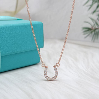 [Ornora Jewelry]U DIAMONDS PEDANT NECKLACE