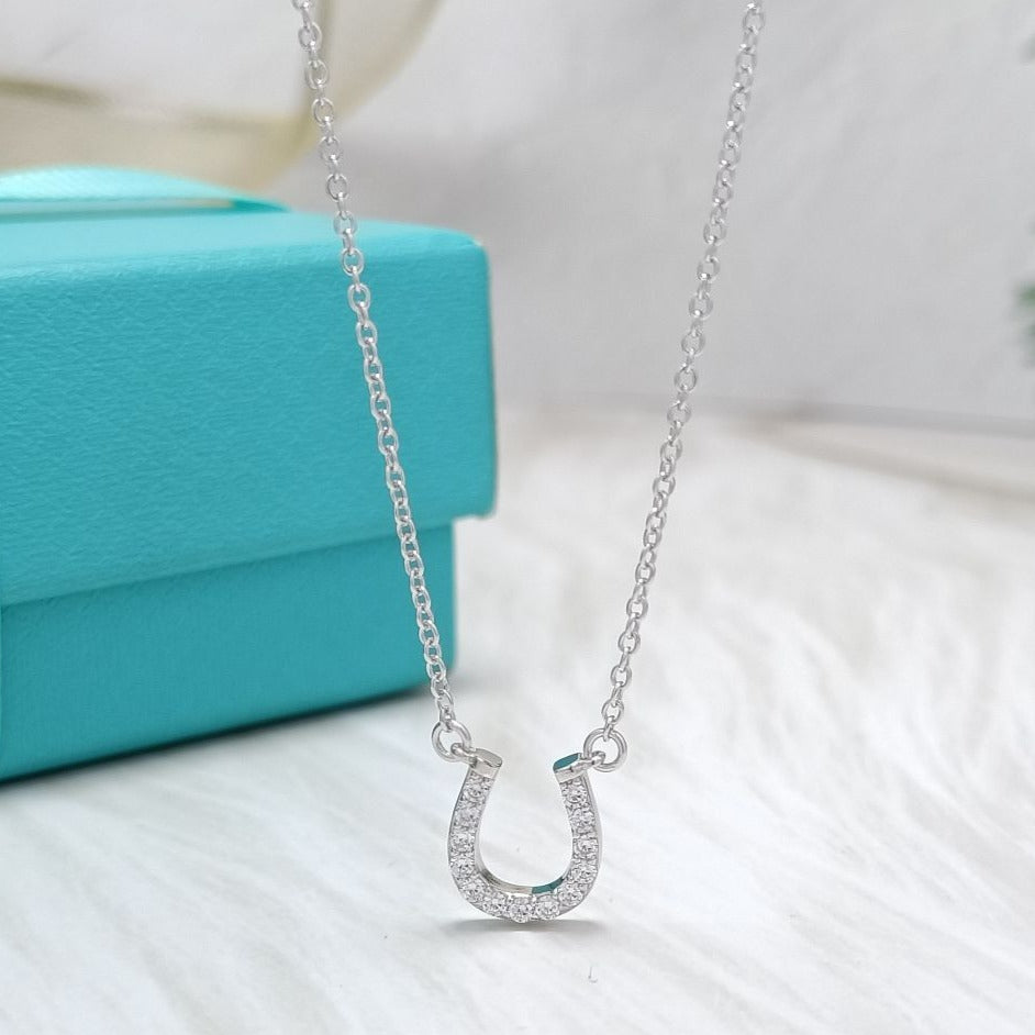 [Ornora Jewelry]U DIAMONDS PEDANT NECKLACE