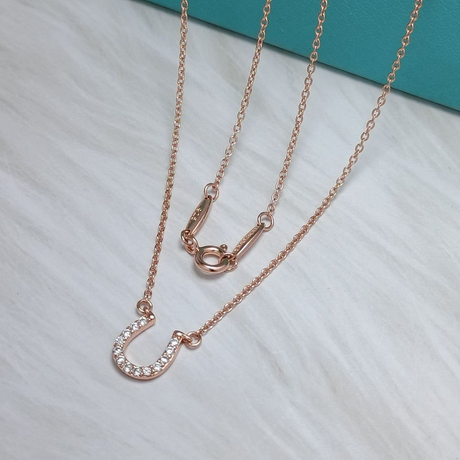 [Ornora Jewelry]U DIAMONDS PEDANT NECKLACE