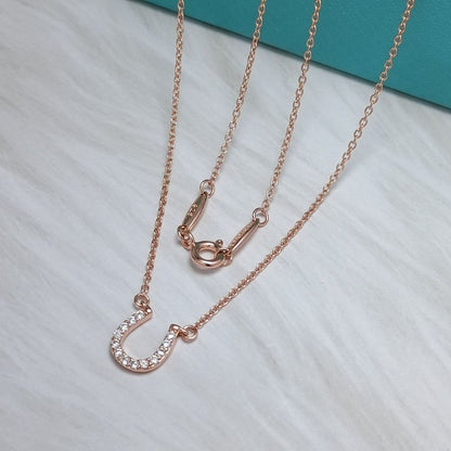 [Ornora Jewelry]U DIAMONDS PEDANT NECKLACE