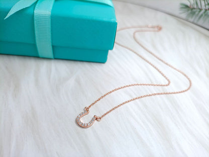 [Ornora Jewelry]U DIAMONDS PEDANT NECKLACE