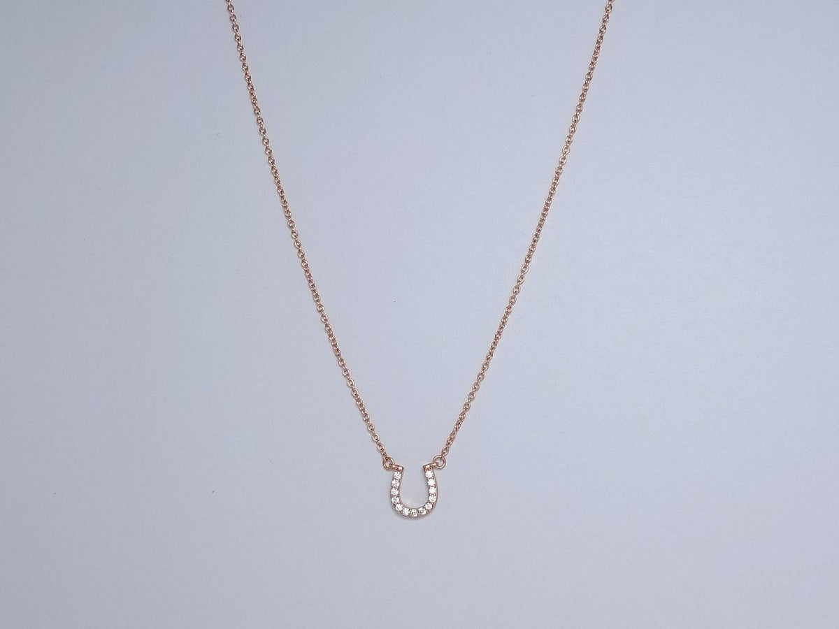 [Ornora Jewelry]U DIAMONDS PEDANT NECKLACE