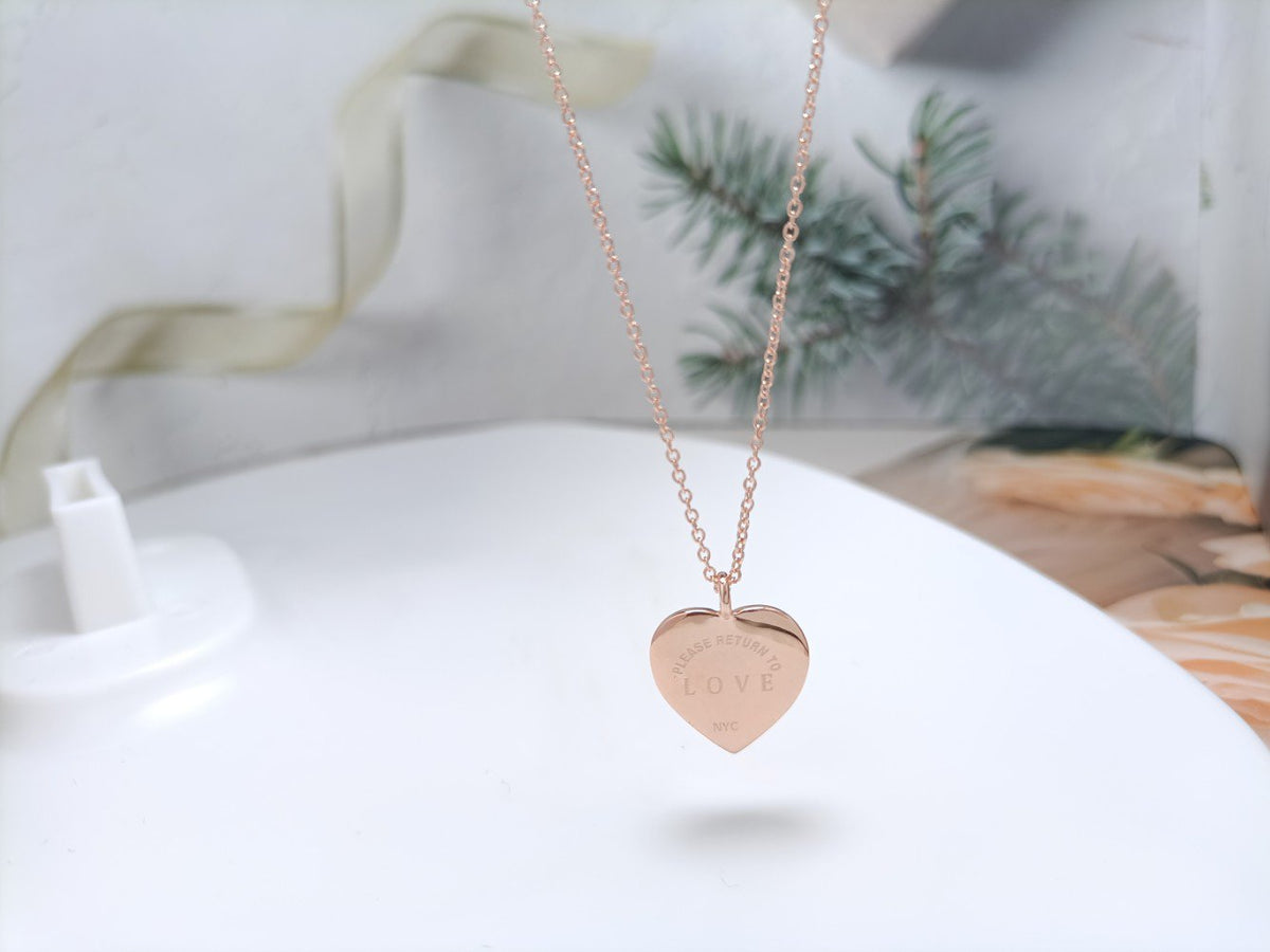 [Ornora Jewelry]HEART DIAMONDS PEDANT NECKLACE