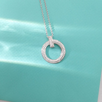 [Ornora Jewelry]T WIRE PEDANT DIAMOND NECKLACE