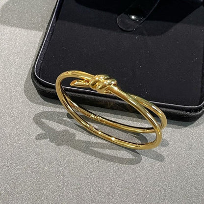[Ornora Jewelry]KNOT DOUBLE ROW GOLD BRACELET