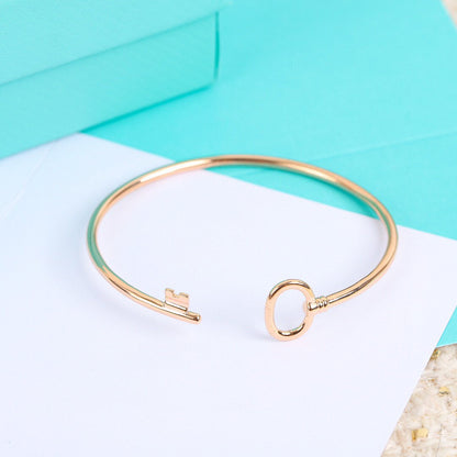 [Ornora Jewelry]KEY WIRE OVAL BRACELET