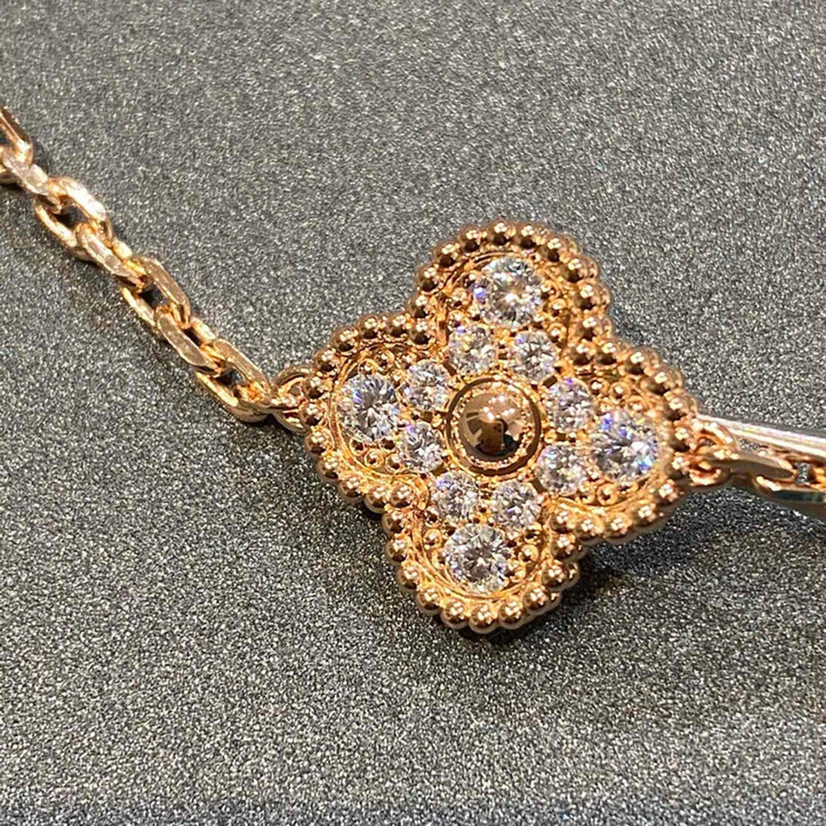[Ornora Jewelry] CLOVER 5 MOTIF FULL DIAMOND BRACELET COLLECTION