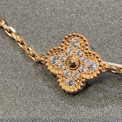 [Ornora Jewelry] CLOVER 5 MOTIF FULL DIAMOND BRACELET COLLECTION
