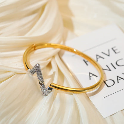 [OrnoraJewelry]VOLTE UPSITE DOWN GOLD DIAMOND BRACELET