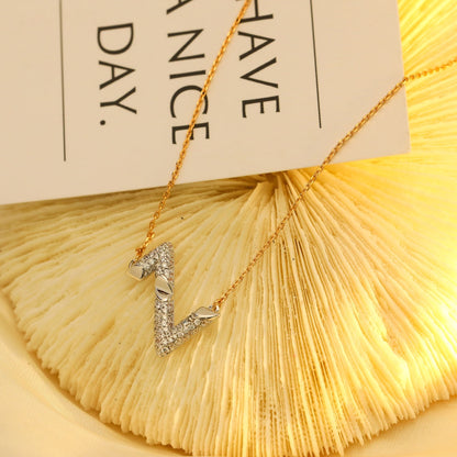 [OrnoraJewelry]VOLT SILVER DIAMOND PEDANT NECKLACE