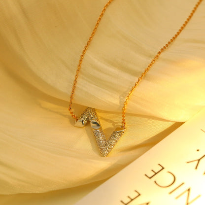 [OrnoraJewelry]VOLT SILVER DIAMOND PEDANT NECKLACE
