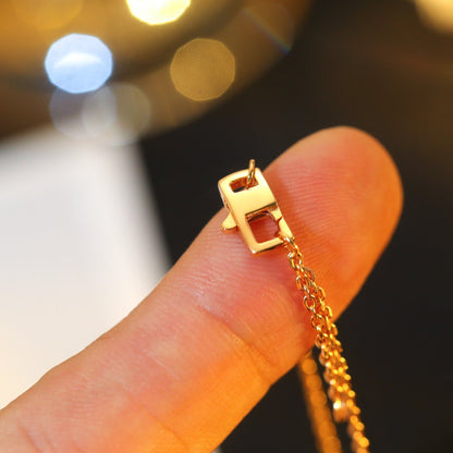 [OrnoraJewelry]OrnoraAND SUN DIAMOND PINK GOLD NECKLACE