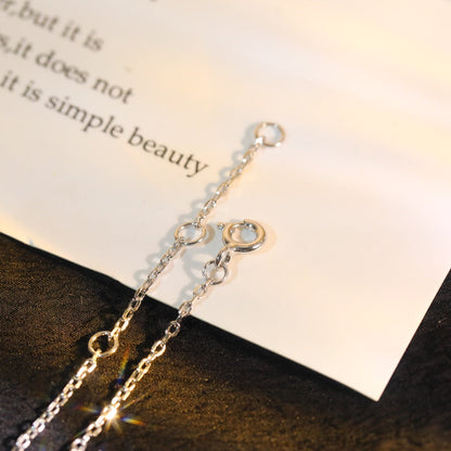 [OrnoraJewelry]SUN MOTIF PINK MOP SILVER BRACELET
