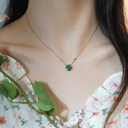 [OrnoraJewelry]SUN PEDANT PINK GOLD 1 DIAMOND NECKLACE
