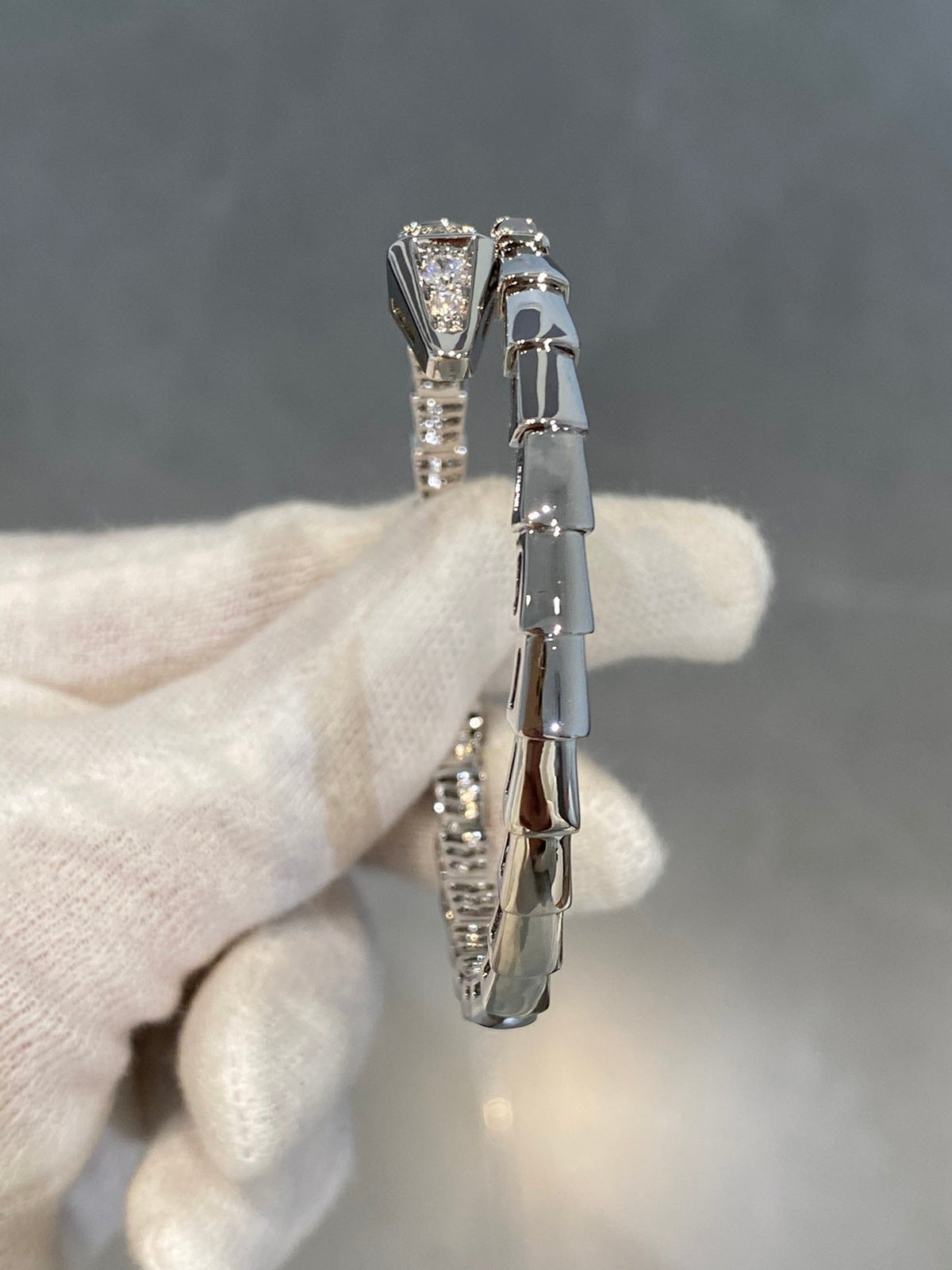 [OrnoraJewelry]SERPENTI BRACELET DIAMONDS SILVER