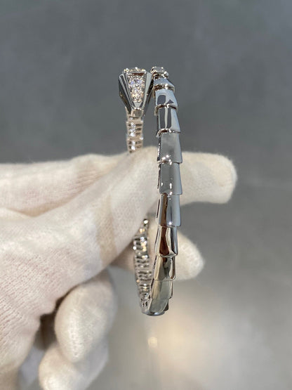 [OrnoraJewelry]SERPENTI BRACELET DIAMONDS SILVER