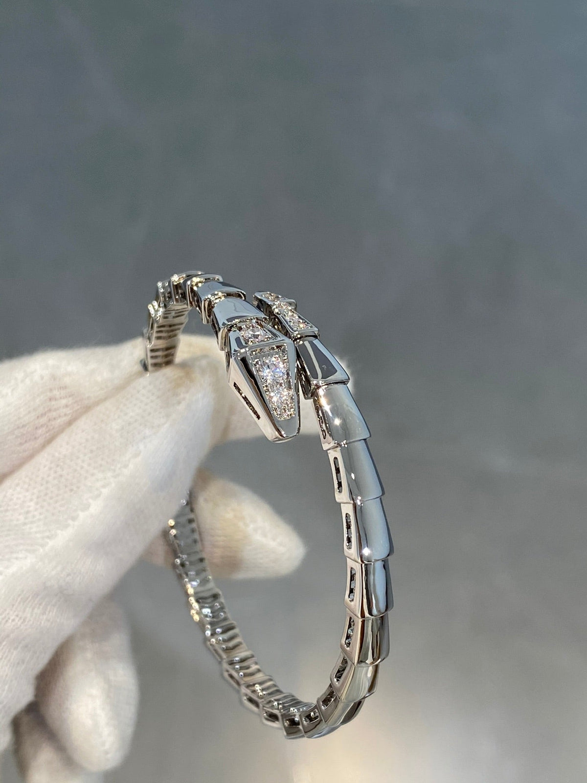 [OrnoraJewelry]SERPENTI BRACELET DIAMONDS SILVER