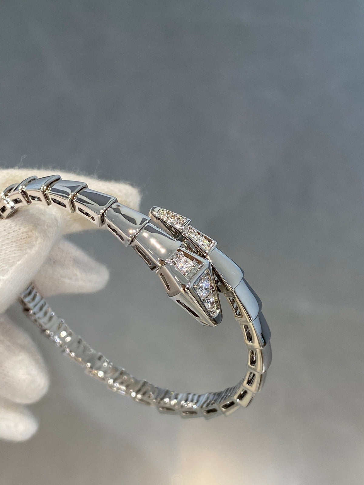 [OrnoraJewelry]SERPENTI BRACELET DIAMONDS SILVER
