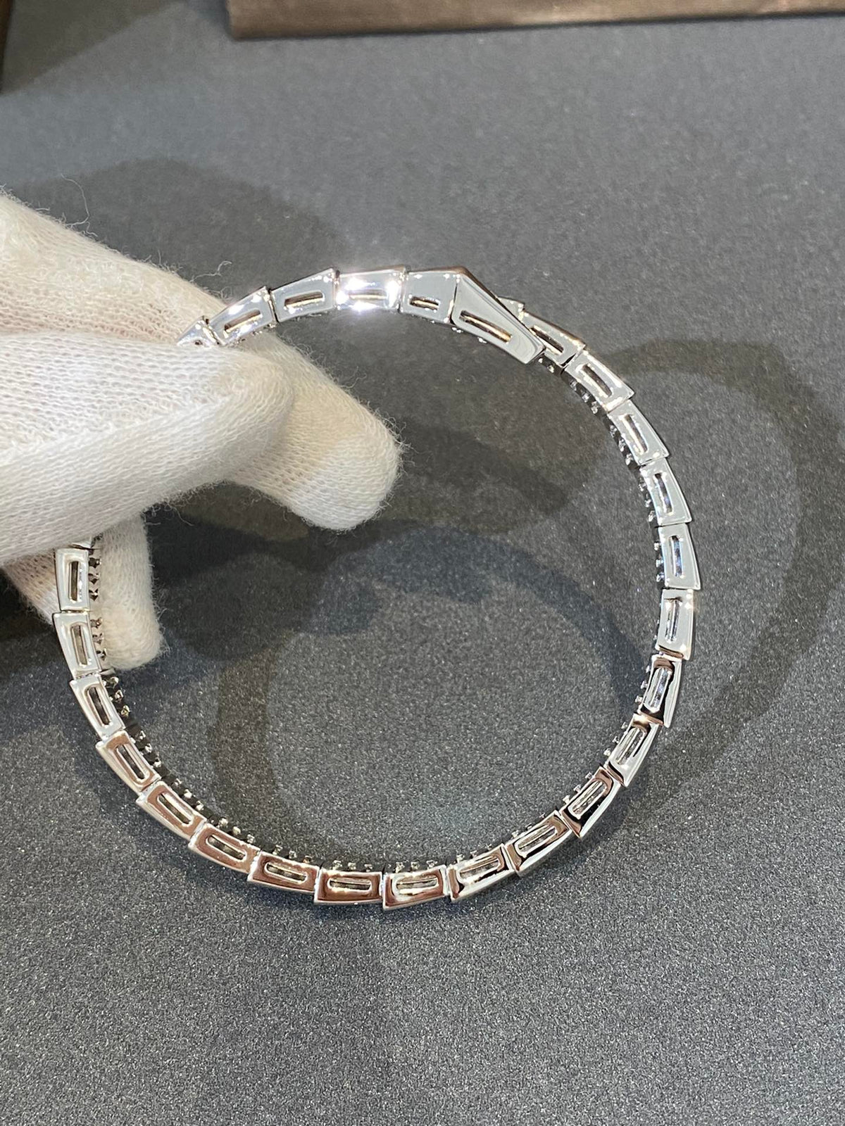 [OrnoraJewelry]SERPENTI BRACELET DIAMONDS SILVER