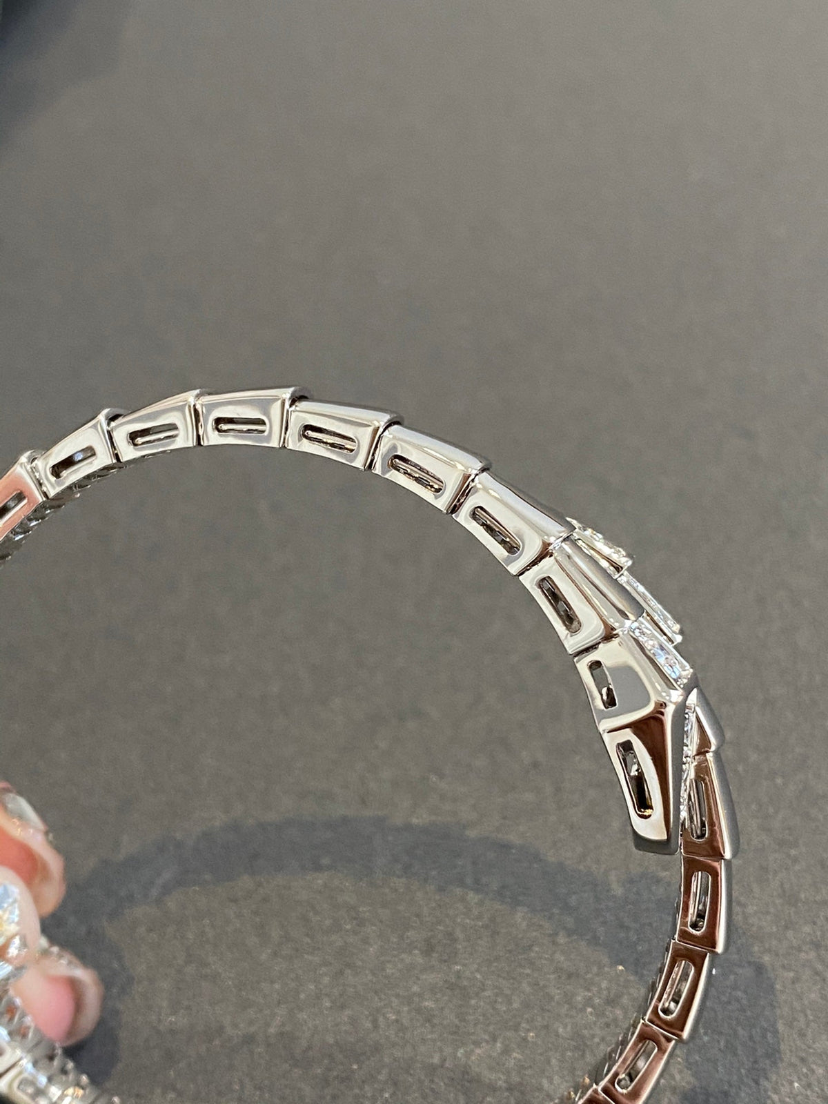 [OrnoraJewelry]SERPENTI BRACELET DIAMONDS SILVER