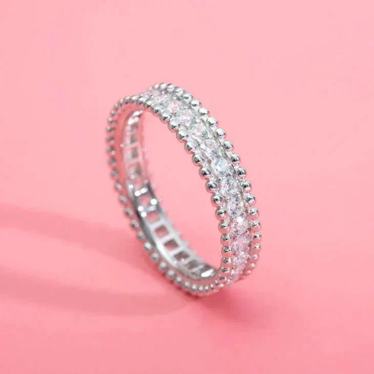 [OrnoraJewelry]PERLEE DIAMOND SILVER RING