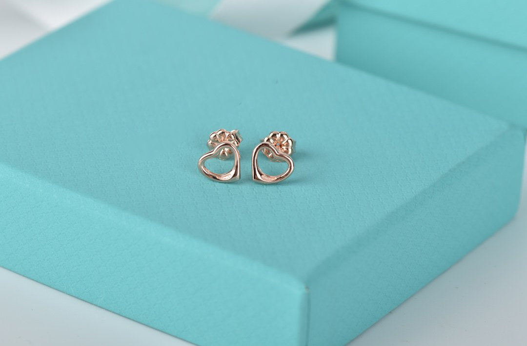 [Ornora Jewelry]OPEN HEART STUD EARRINGS
