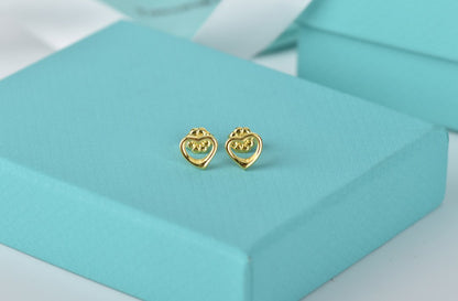 [Ornora Jewelry]OPEN HEART STUD EARRINGS