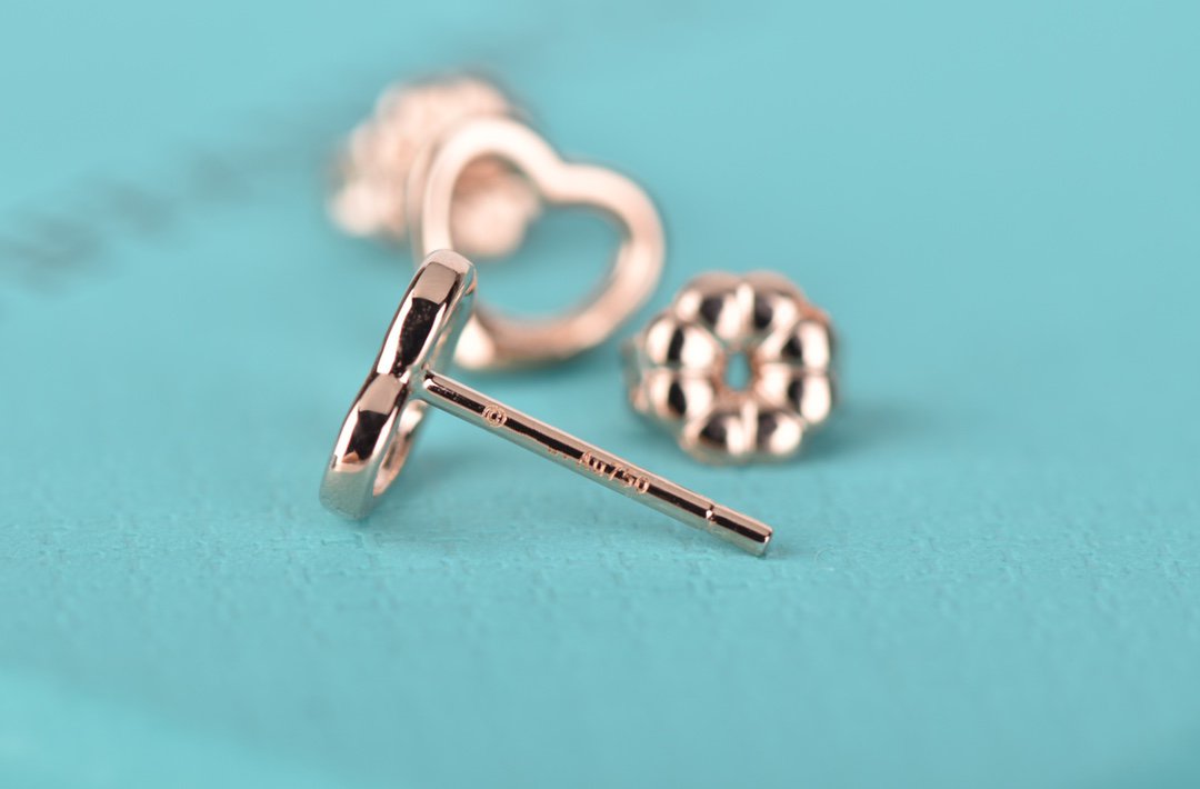 [Ornora Jewelry]OPEN HEART STUD EARRINGS