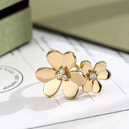[OrnoraJewelry]CLOVER COMOS GOLD DIAMOND RING