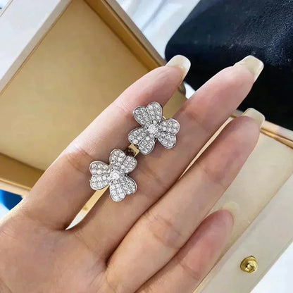 [OrnoraJewelry]CLOVER COMOS DIAMOND EARRINGS SILVER