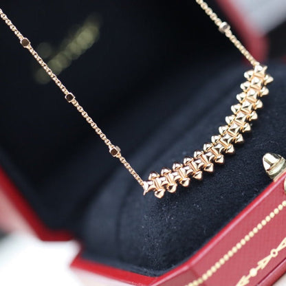 [OrnoraJewelry]CLASH PINK GOLD NECKLACE
