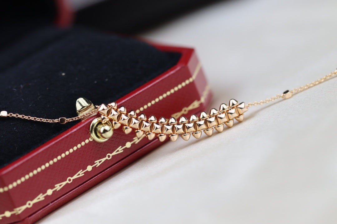 [OrnoraJewelry]CLASH PINK GOLD NECKLACE