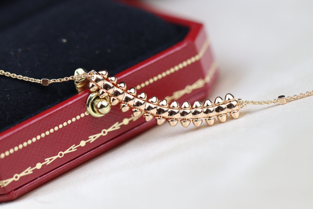 [OrnoraJewelry]CLASH PINK GOLD NECKLACE