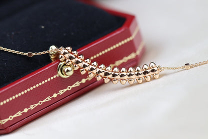 [OrnoraJewelry]CLASH PINK GOLD NECKLACE