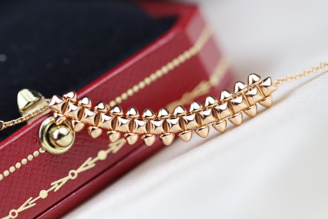 [OrnoraJewelry]CLASH PINK GOLD NECKLACE